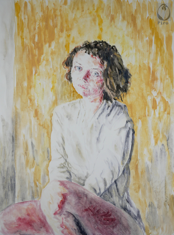 oil on paper - olio su carta di Piro